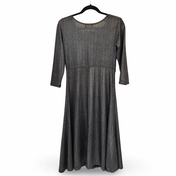 Bella D Shiny Metallic Dress - Elegant and Lightweight - Picture 2 of 6